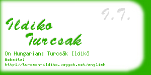 ildiko turcsak business card